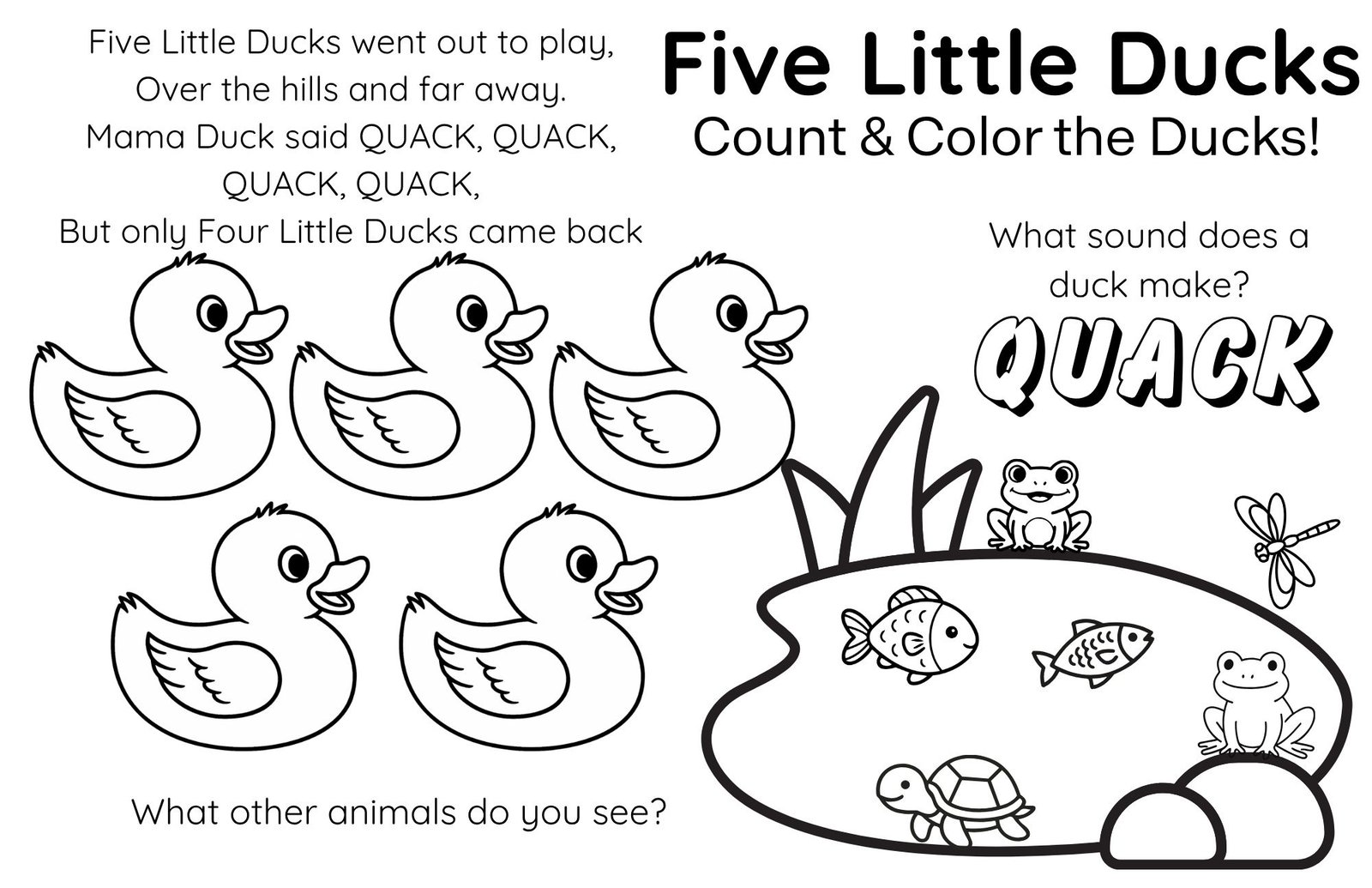 Fun & Educational Toddler Song Coloring Book - Image 4