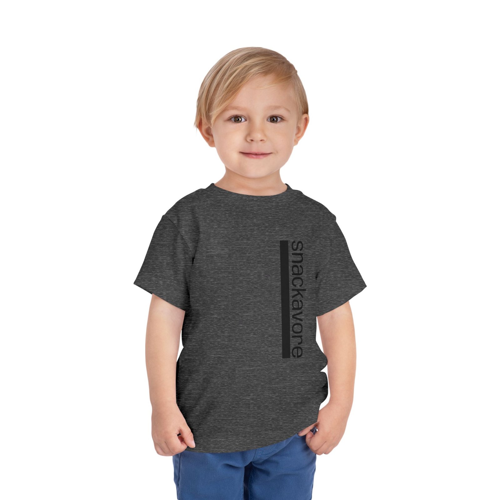 snackavore Toddler T-Shirt | Vertical Text Kids Graphic T-Shirt - Image 24