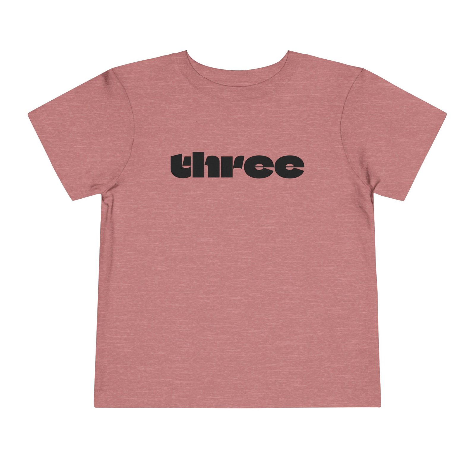 three graphic Toddler Tee | Number Three Shirt, Kids 3rd Birthday Shirt - Image 6