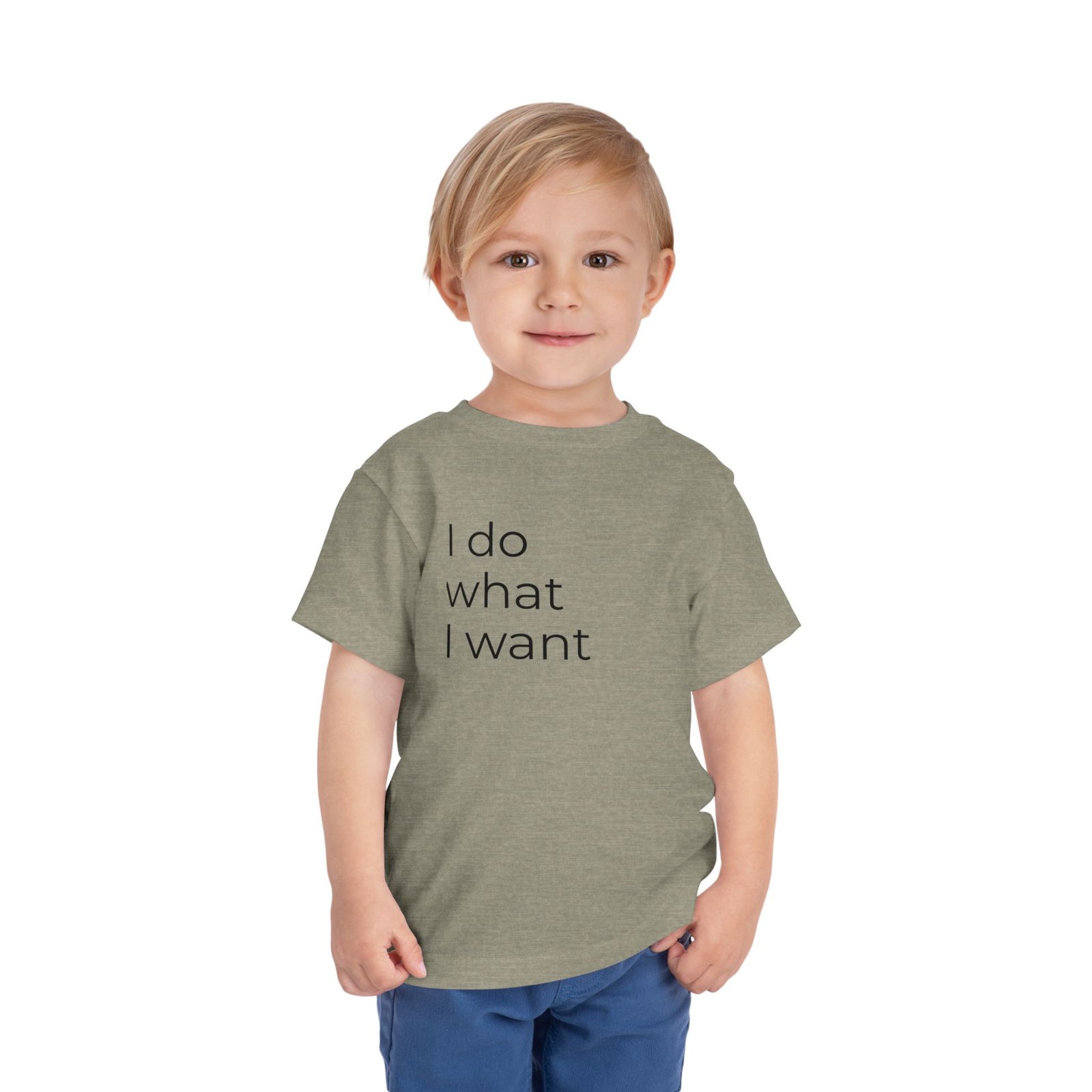 Toddler Tee - "I Do What I Want" Minimalist Toddler T-Shirt - Image 14