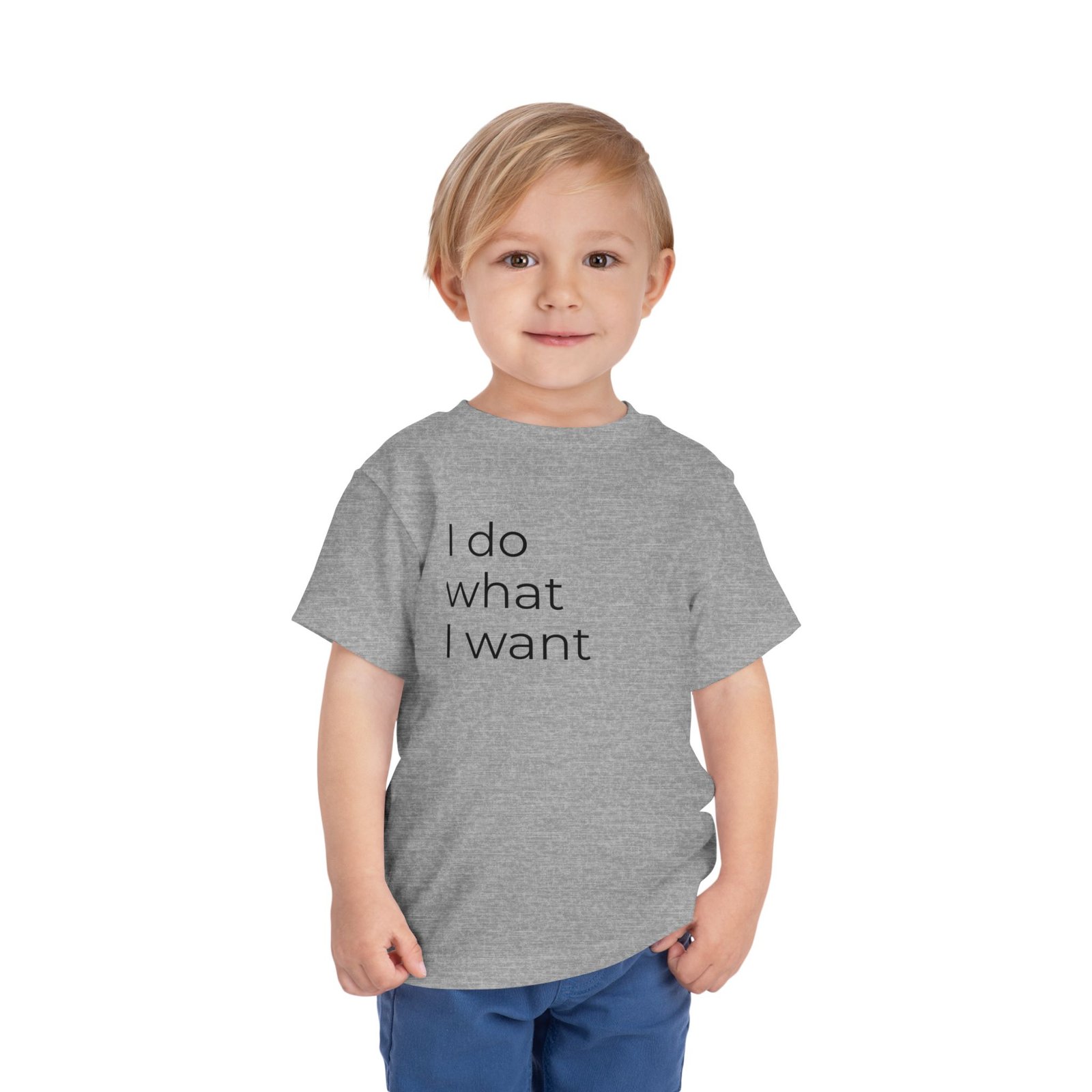 Toddler Tee - "I Do What I Want" Minimalist Toddler T-Shirt - Image 20