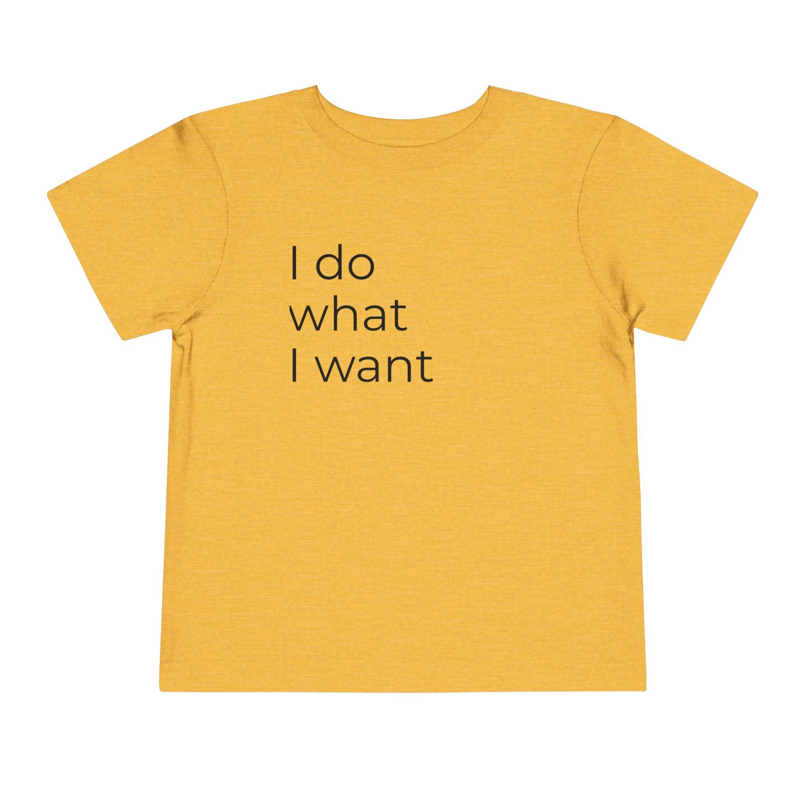 Toddler Tee - "I Do What I Want" Minimalist Toddler T-Shirt - Image 17