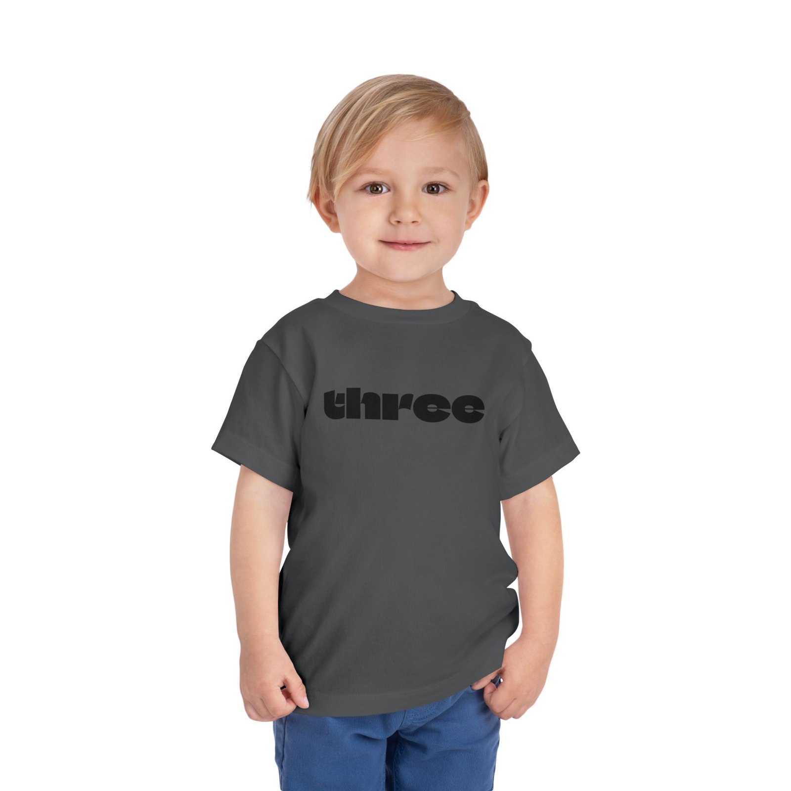 three graphic Toddler Tee | Number Three Shirt, Kids 3rd Birthday Shirt - Image 27
