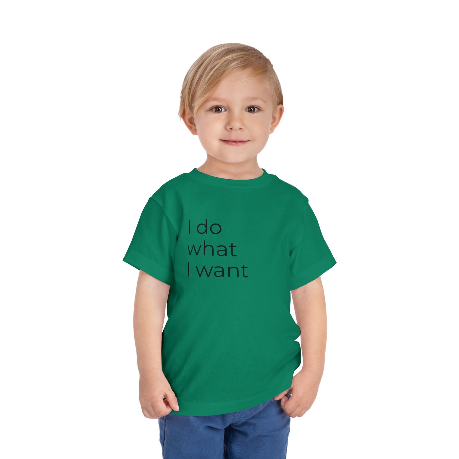 Toddler Tee - "I Do What I Want" Minimalist Toddler T-Shirt - Image 2