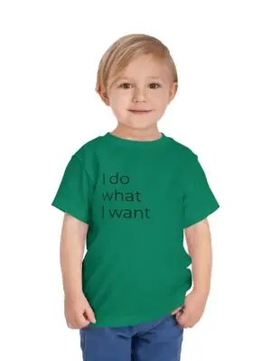 Toddler Tee - "I Do What I Want" Minimalist Toddler T-Shirt