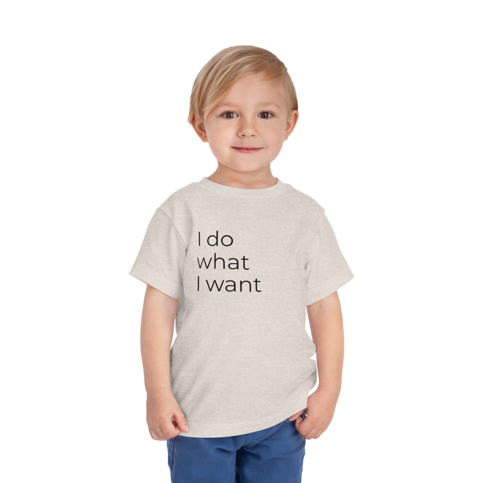 Toddler Tee - "I Do What I Want" Minimalist Toddler T-Shirt - Image 12