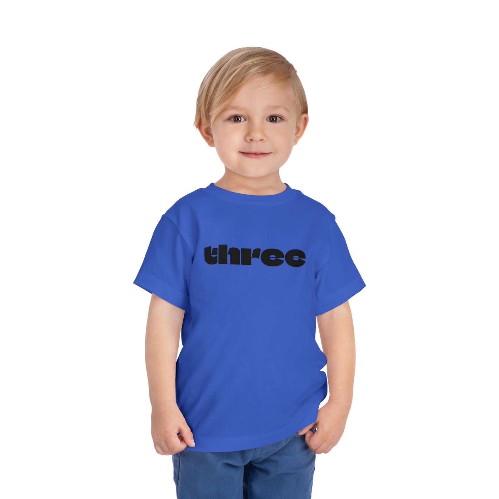 three graphic Toddler Tee | Number Three Shirt, Kids 3rd Birthday Shirt - Image 25