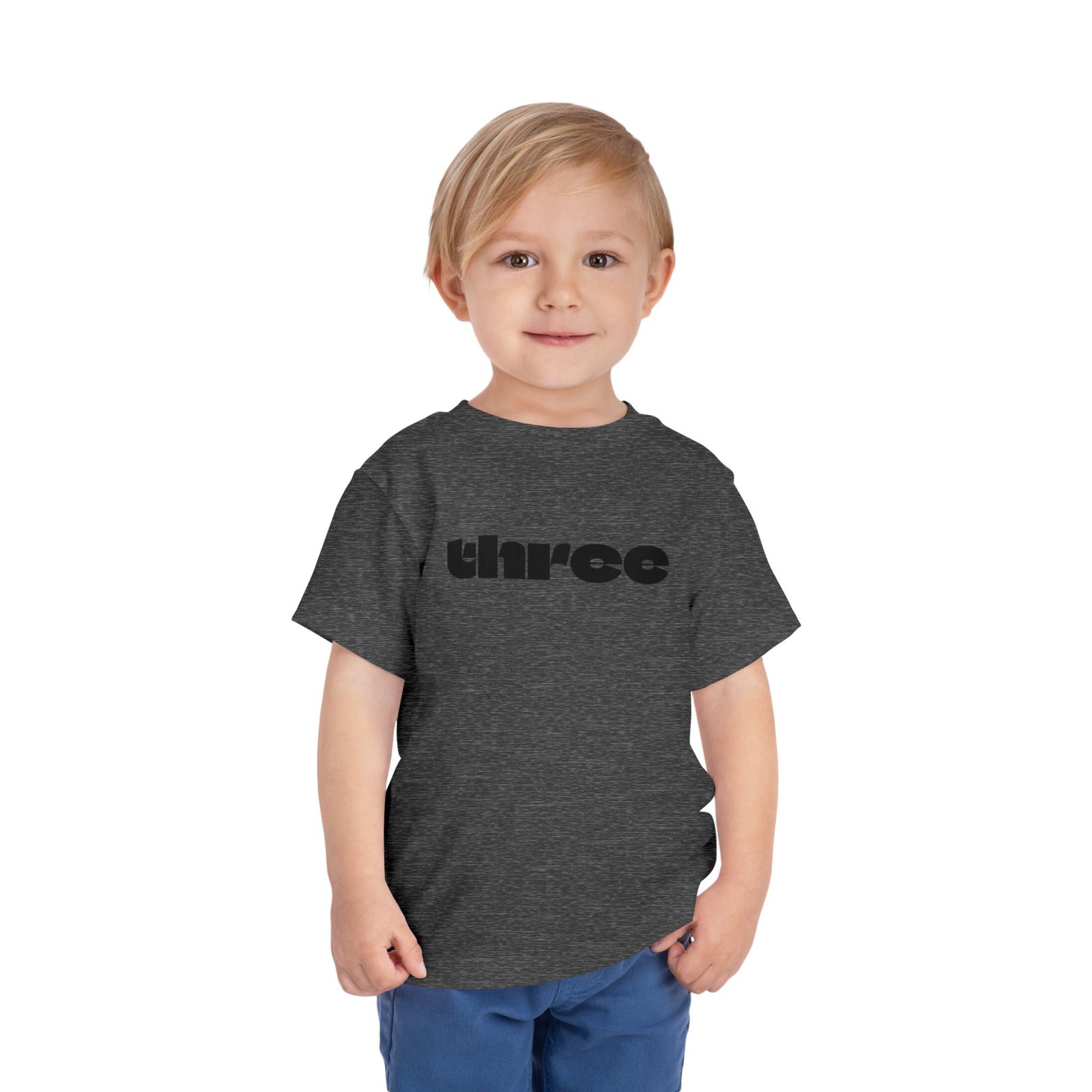 three graphic Toddler Tee | Number Three Shirt, Kids 3rd Birthday Shirt - Image 29