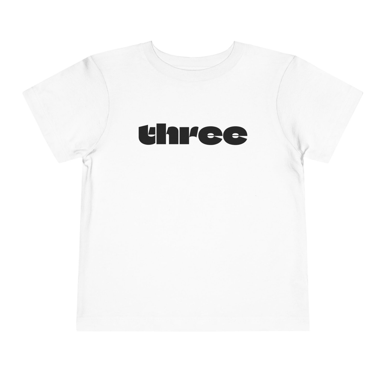 three graphic Toddler Tee | Number Three Shirt, Kids 3rd Birthday Shirt - Image 3