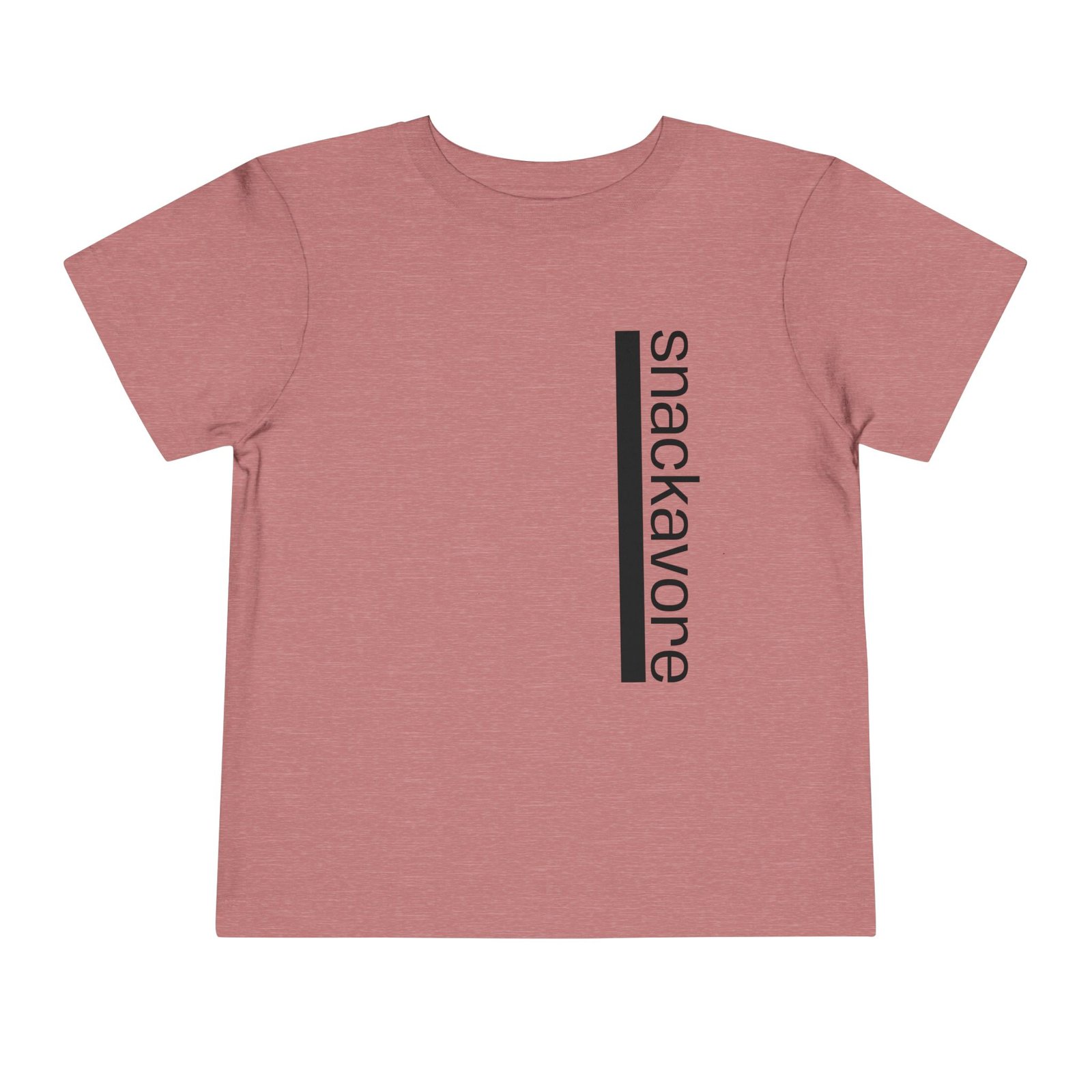 snackavore Toddler T-Shirt | Vertical Text Kids Graphic T-Shirt - Image 7