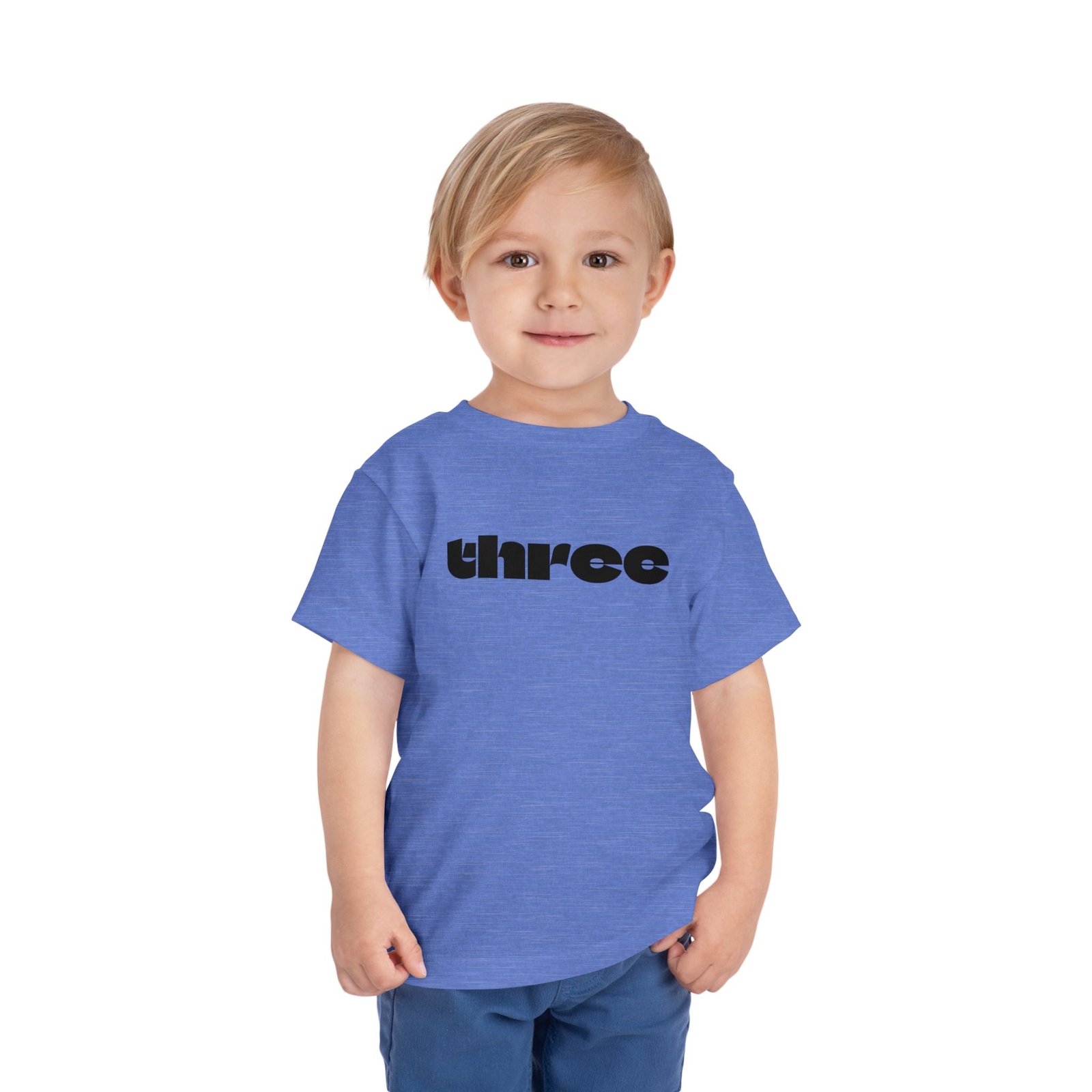 three graphic Toddler Tee | Number Three Shirt, Kids 3rd Birthday Shirt - Image 23