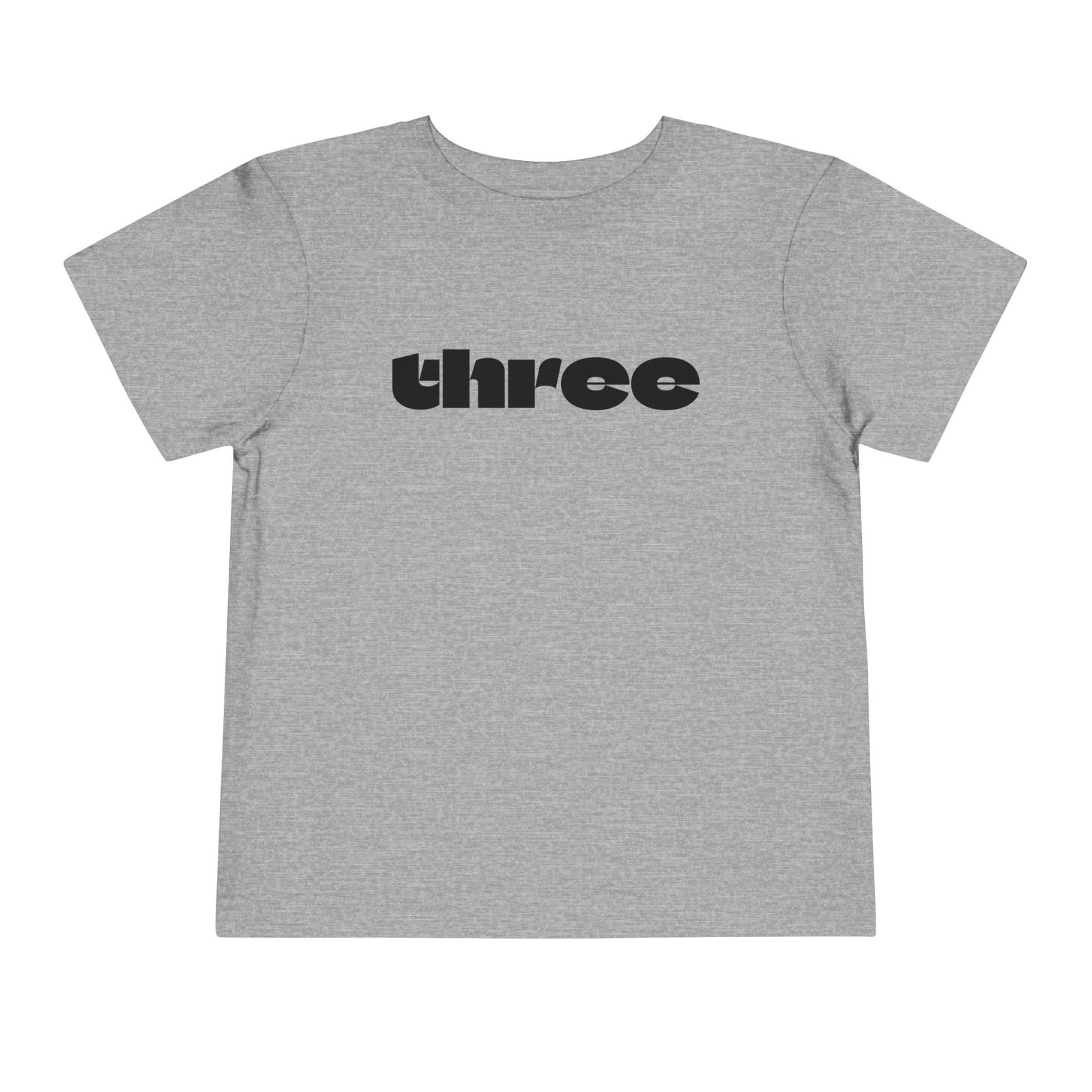 three graphic Toddler Tee | Number Three Shirt, Kids 3rd Birthday Shirt - Image 20