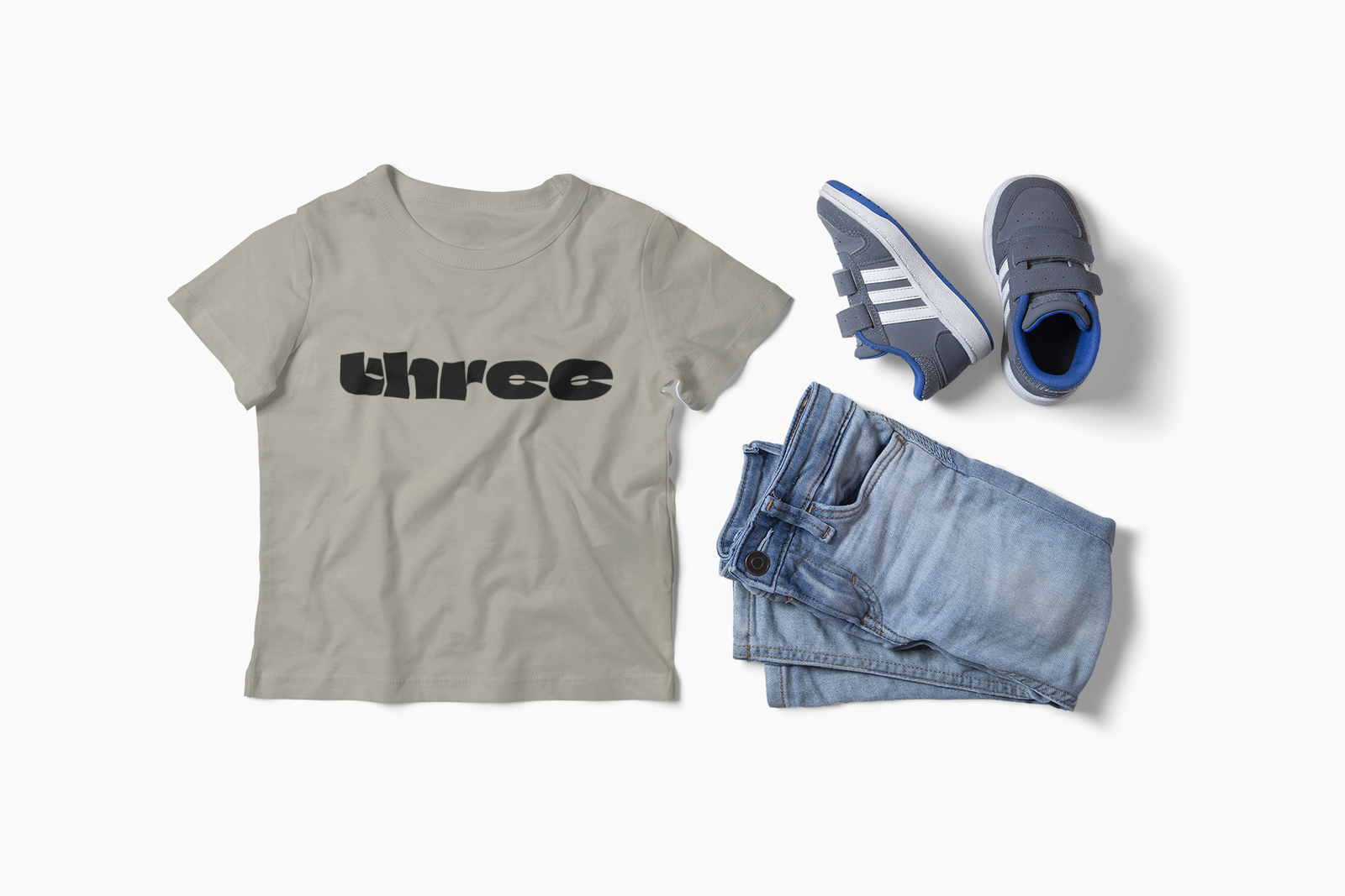 three graphic Toddler Tee | Number Three Shirt, Kids 3rd Birthday Shirt - Image 2