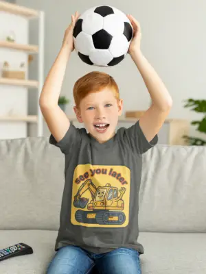 See You Later Excavator Toddler Tee | Cute Construction Truck Toddler T-Shirt