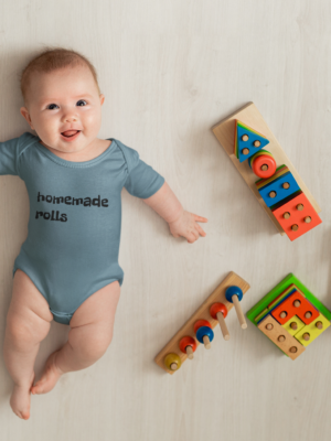 homemade rolls Infant Bodysuit | Funny Baby Onesie, Food Pun Baby Clothes