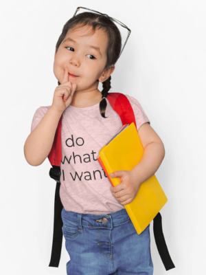 Toddler Tee - "I Do What I Want" Minimalist Toddler T-Shirt