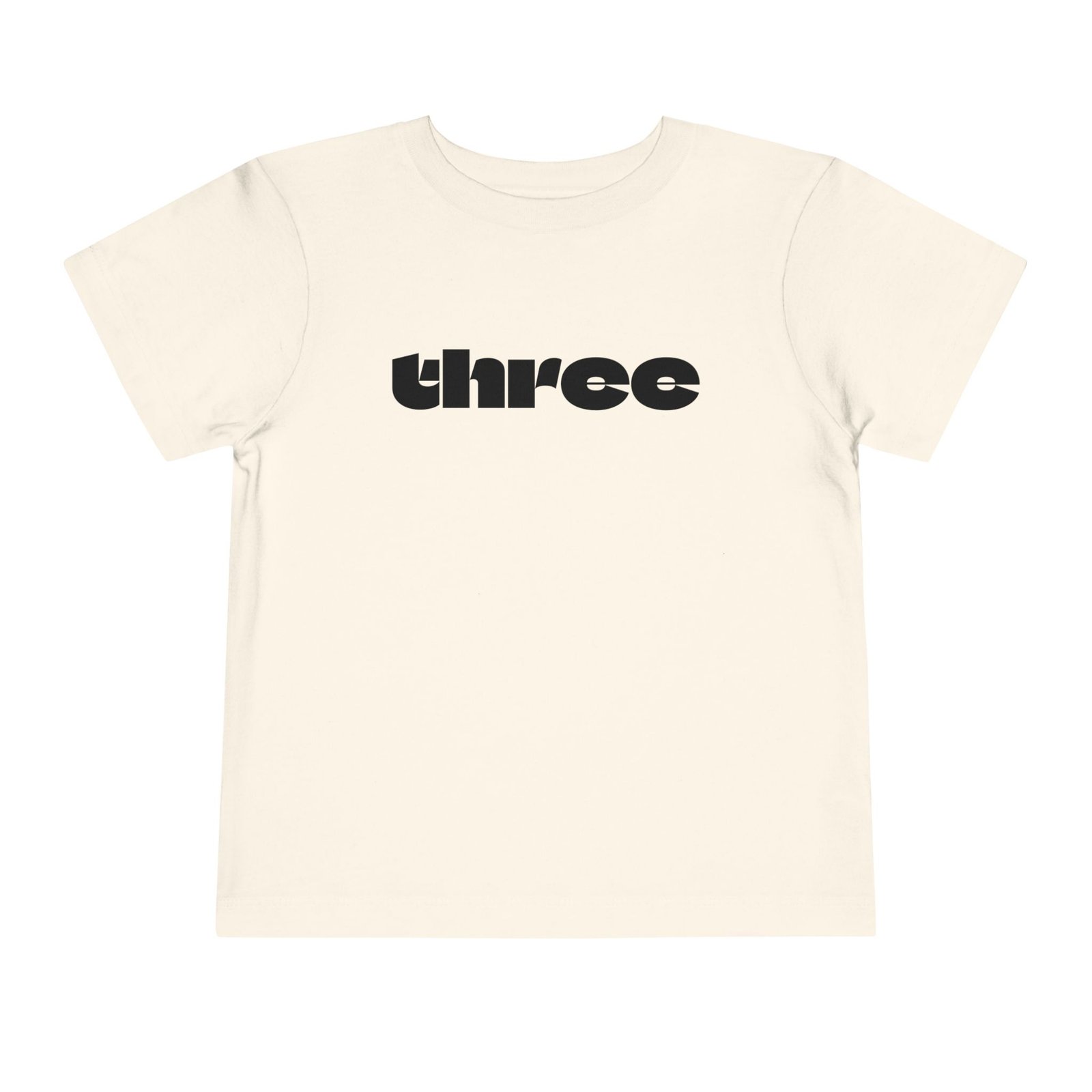 three graphic Toddler Tee | Number Three Shirt, Kids 3rd Birthday Shirt - Image 8