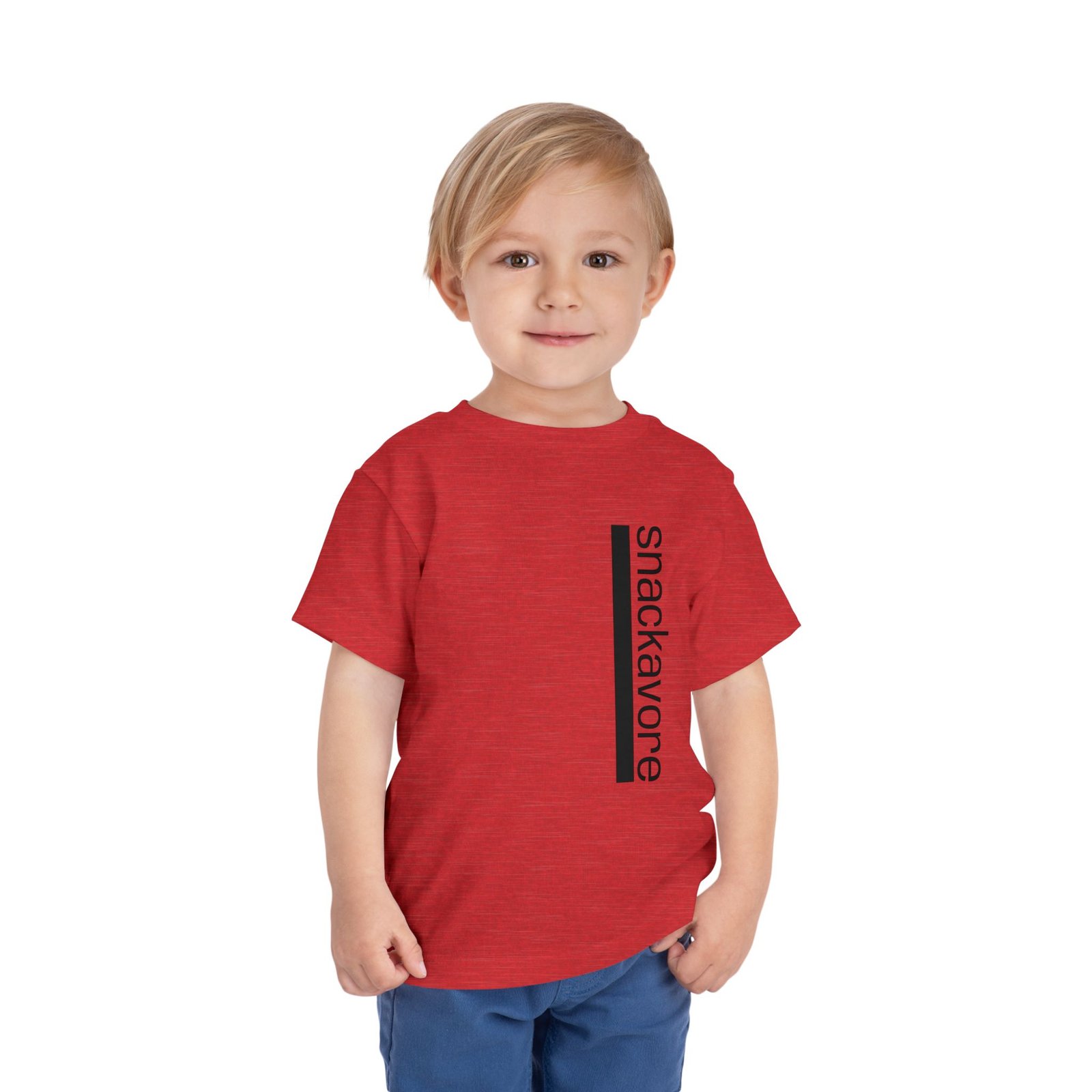 snackavore Toddler T-Shirt | Vertical Text Kids Graphic T-Shirt - Image 27