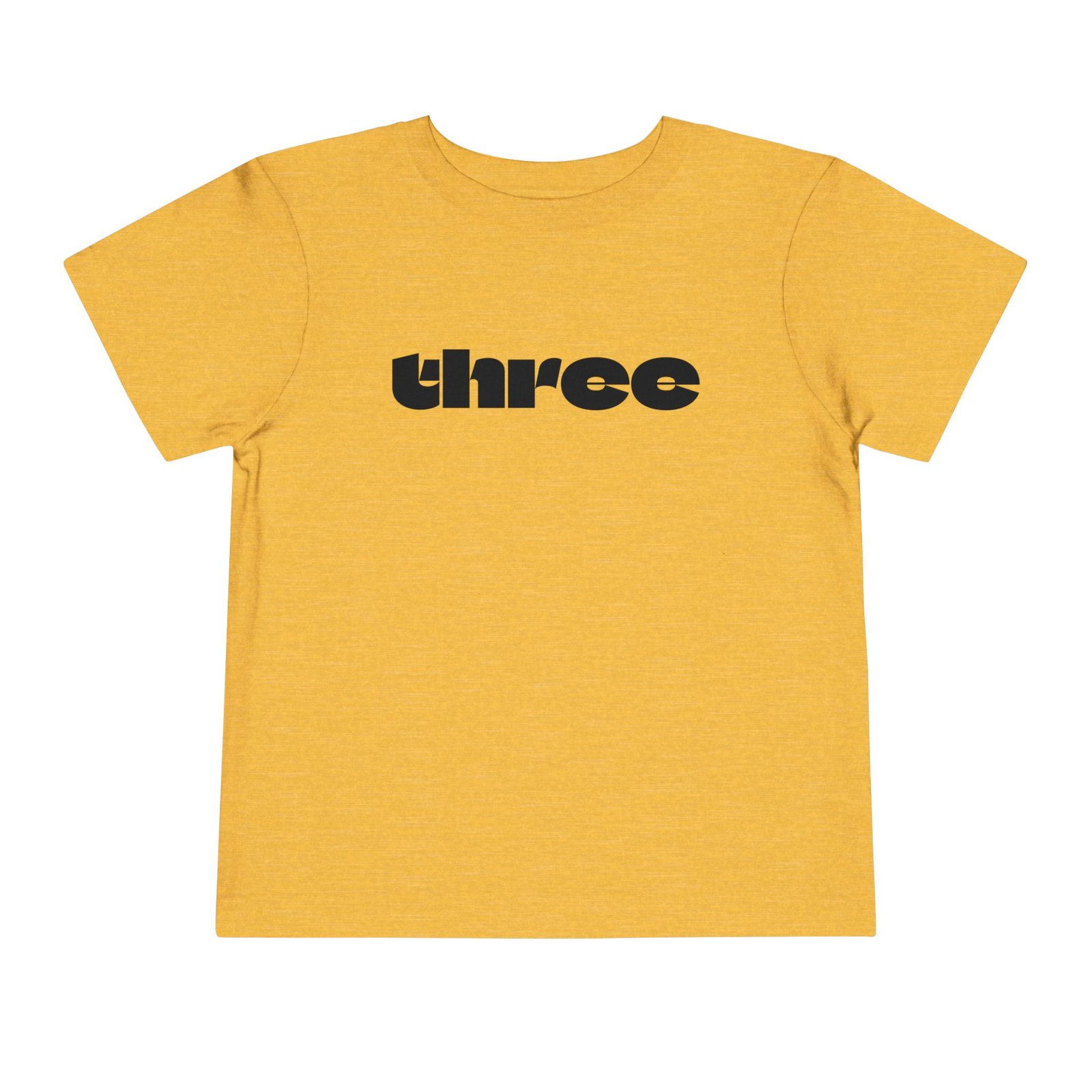 three graphic Toddler Tee | Number Three Shirt, Kids 3rd Birthday Shirt - Image 18