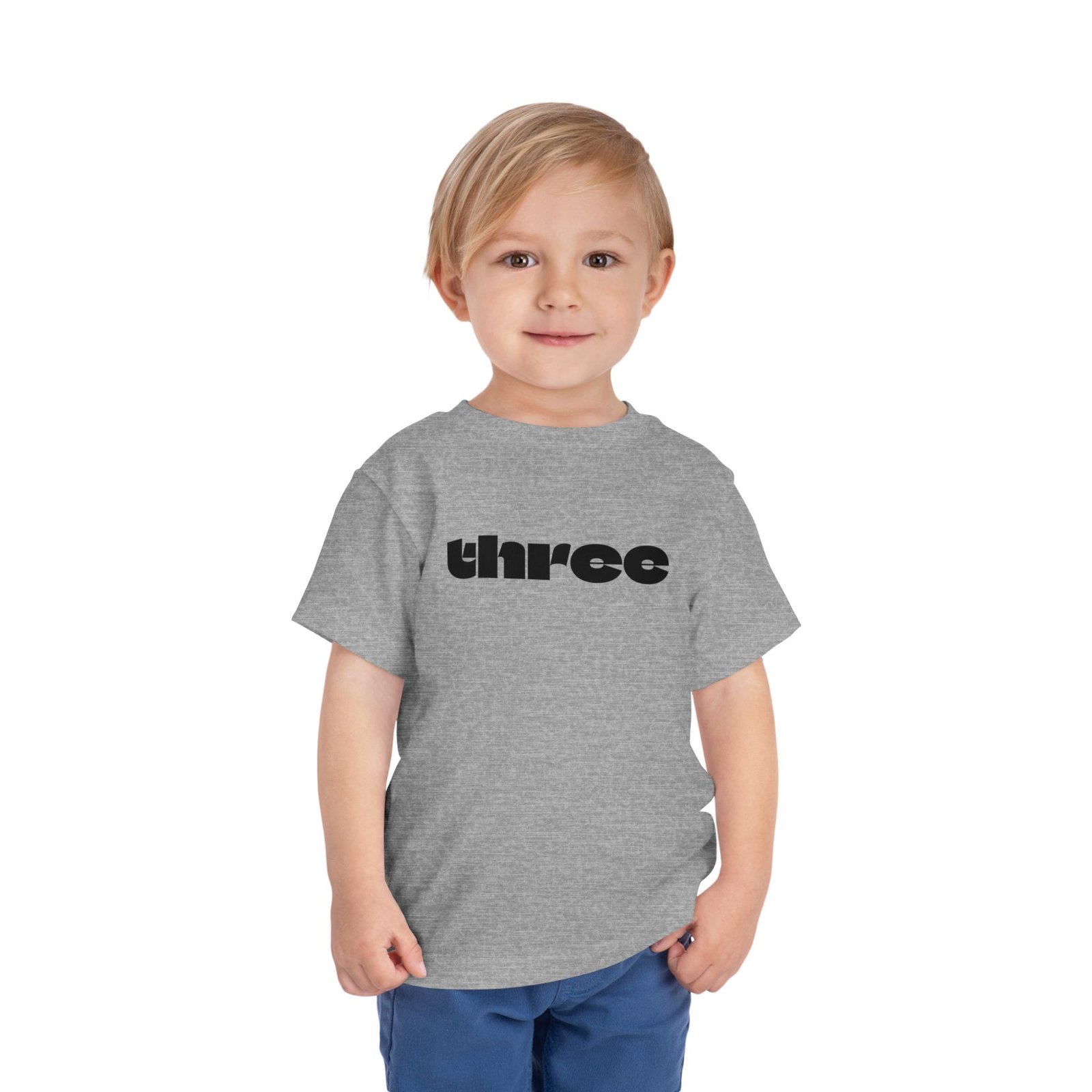 three graphic Toddler Tee | Number Three Shirt, Kids 3rd Birthday Shirt - Image 21