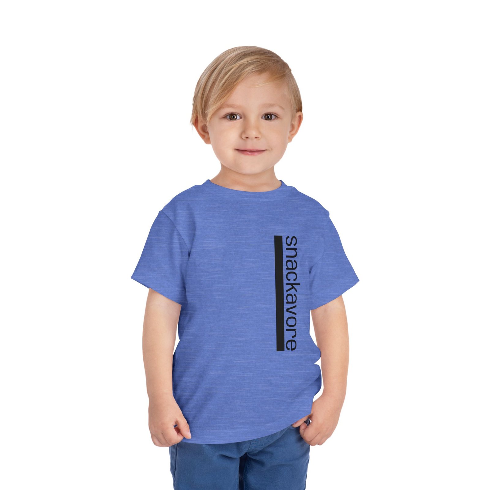 snackavore Toddler T-Shirt | Vertical Text Kids Graphic T-Shirt - Image 19