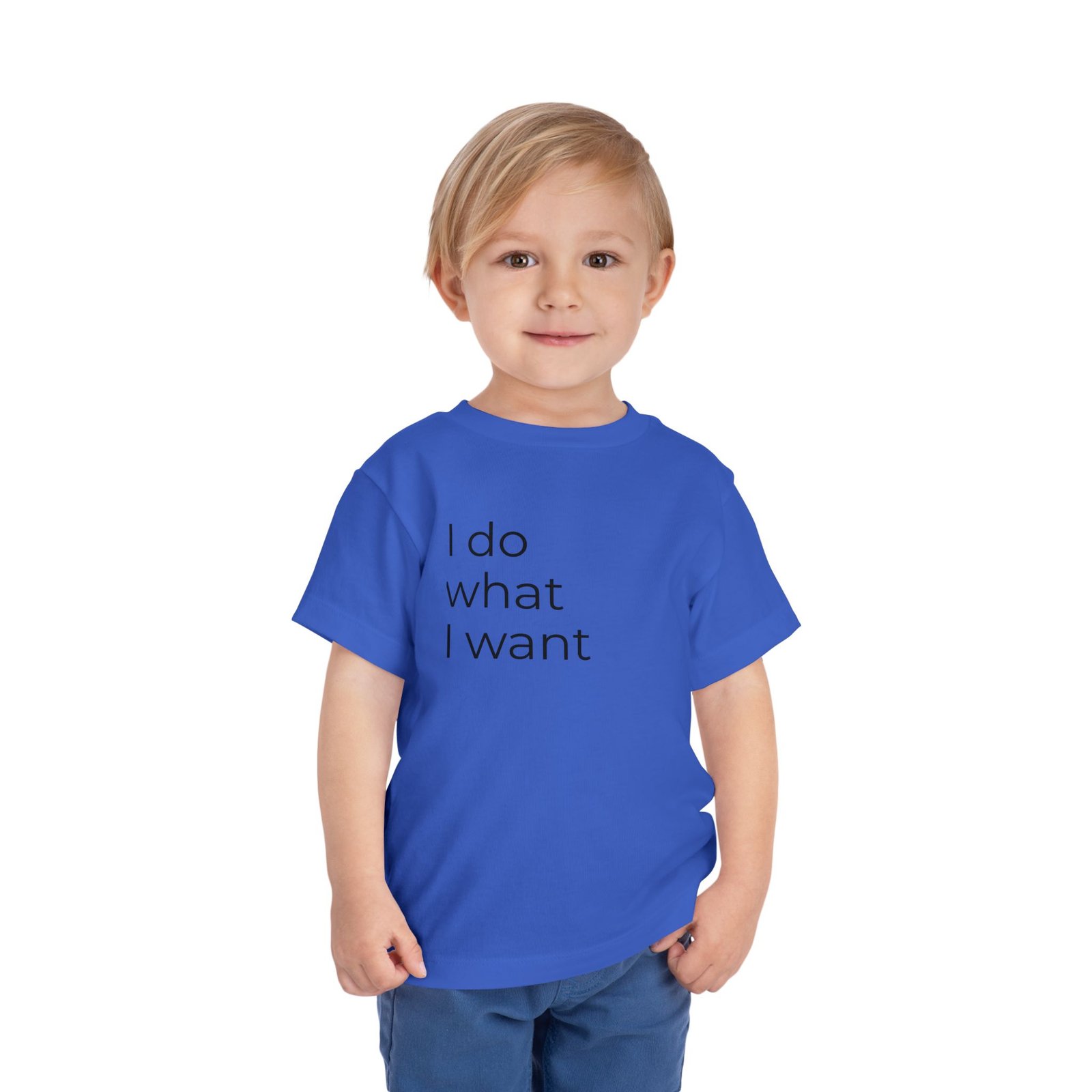 Toddler Tee - "I Do What I Want" Minimalist Toddler T-Shirt - Image 24