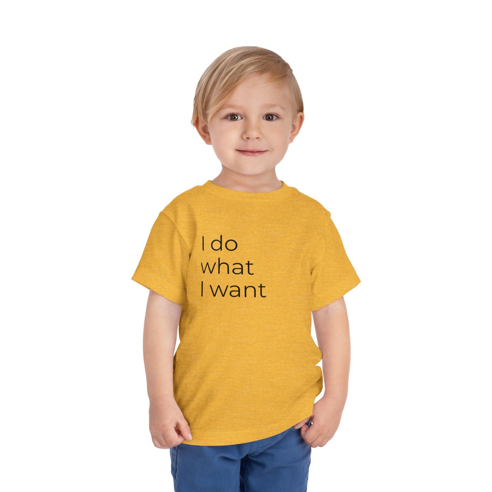 Toddler Tee - "I Do What I Want" Minimalist Toddler T-Shirt - Image 18