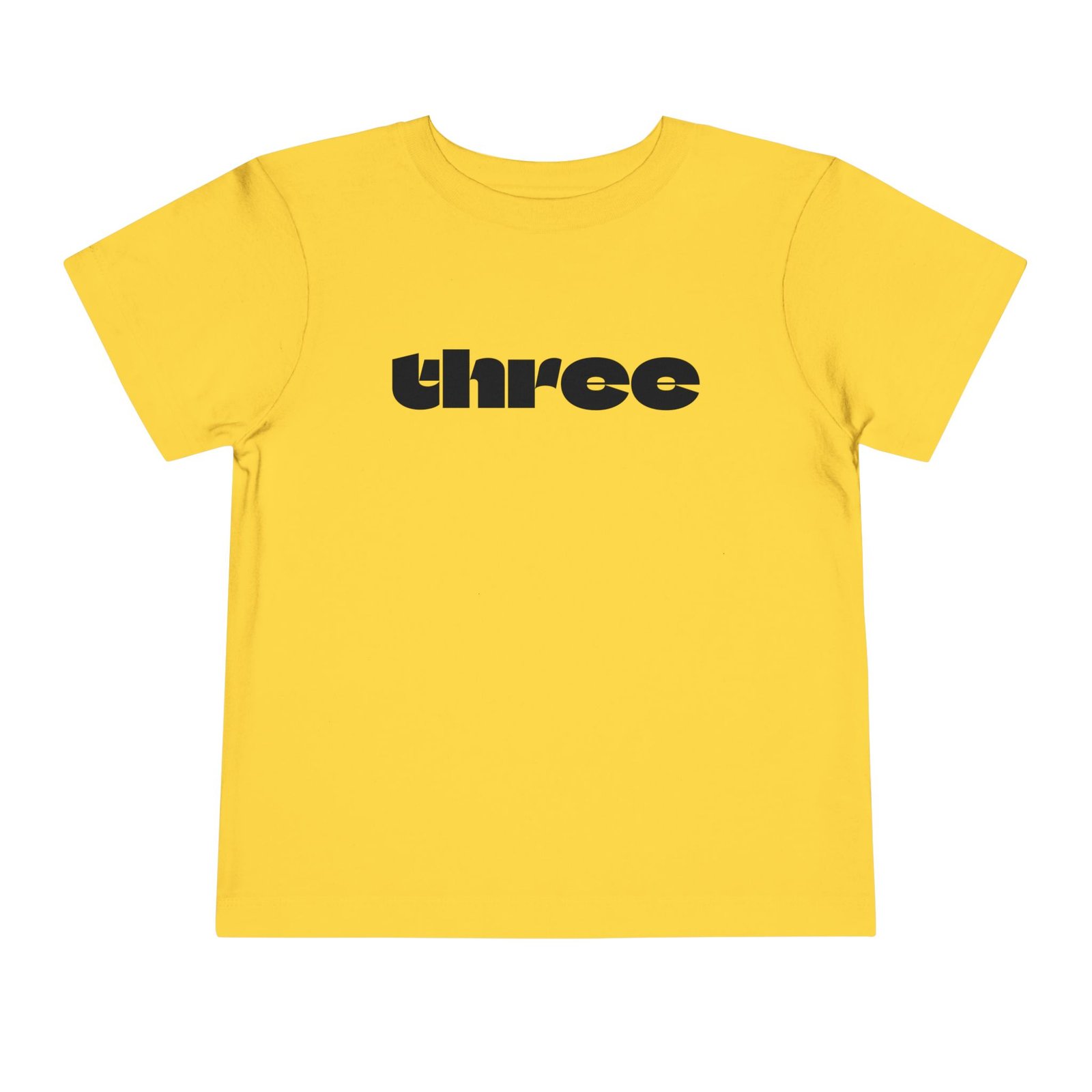 three graphic Toddler Tee | Number Three Shirt, Kids 3rd Birthday Shirt - Image 16