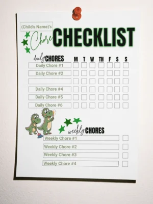 DINOSTARS Chore Checklist