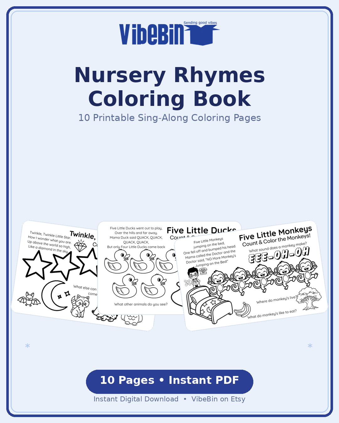 Fun & Educational Toddler Song Coloring Book