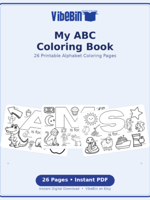 Fun & Educational Toddler ABC Coloring Book