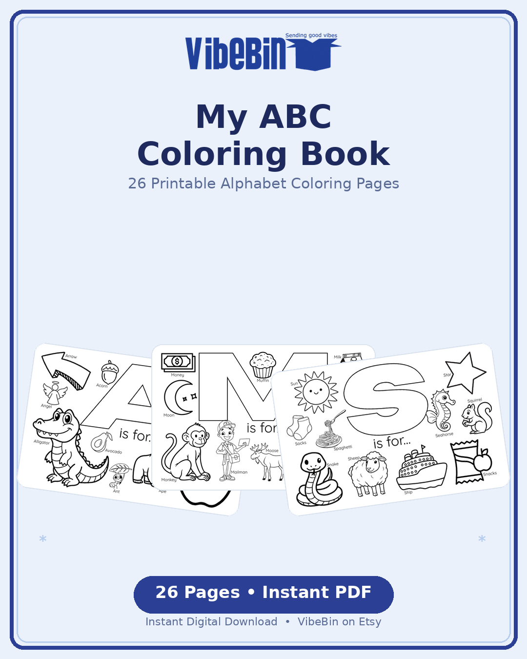 Fun & Educational Toddler ABC Coloring Book