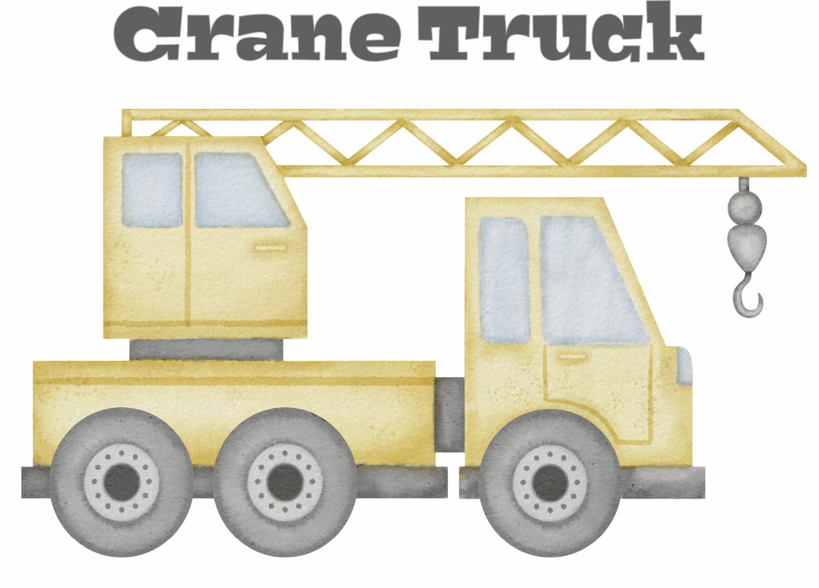 Construction Trucks Wall Art Set of 5, Nursery Printable Decor for Boys Room, Instant Digital Download, Truck Poster Bundle - Image 5