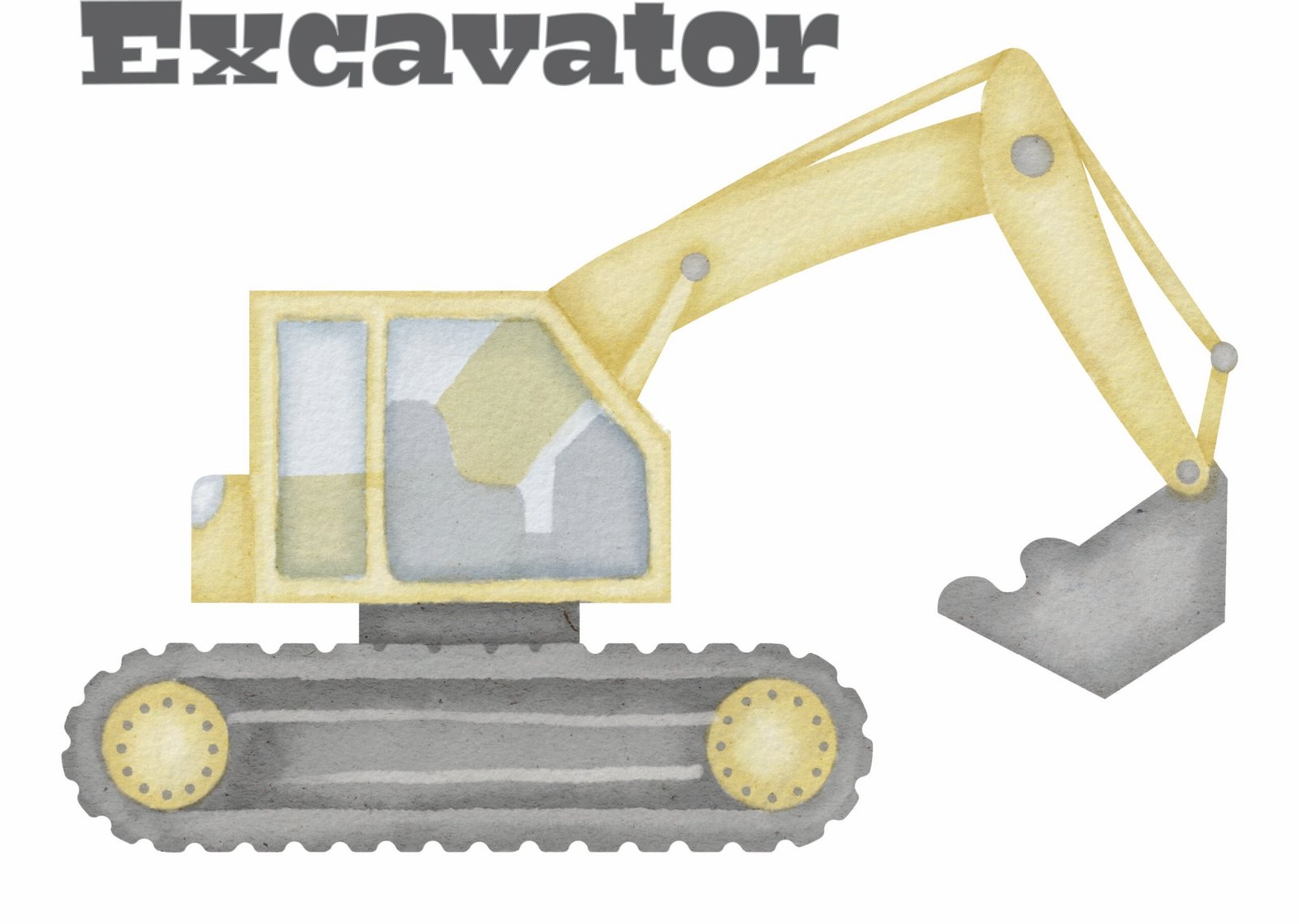 Construction Trucks Wall Art Set of 5, Nursery Printable Decor for Boys Room, Instant Digital Download, Truck Poster Bundle - Image 4